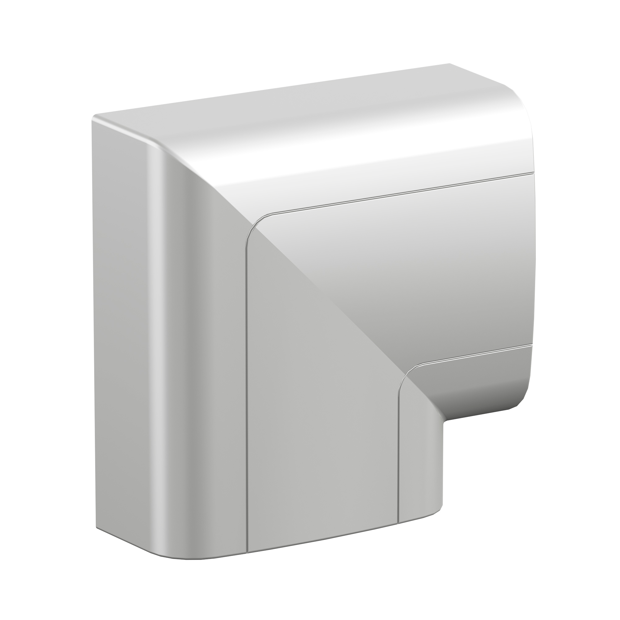 Угол плоский 110х50мм серый металлик