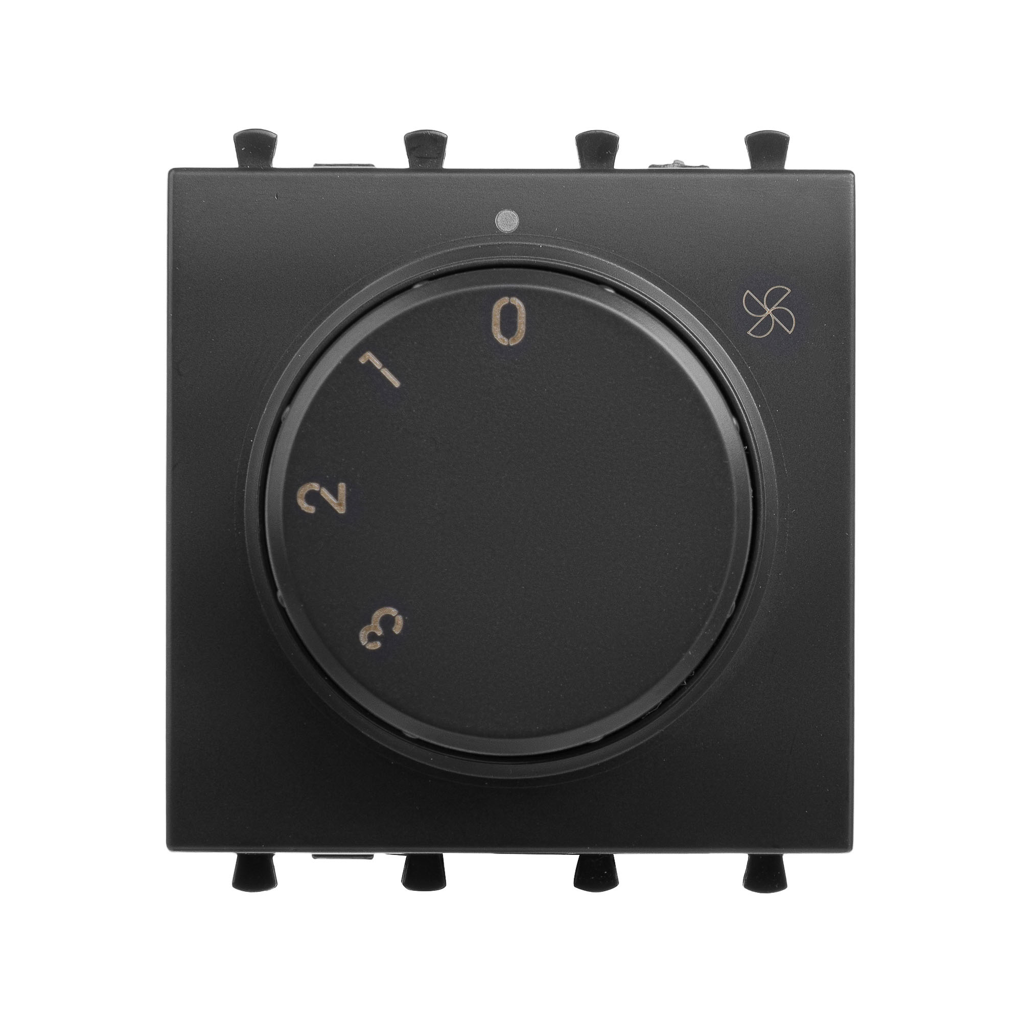 Avanti Механизм управления вентиляторами модульный, , Черный матовый, 2 модуля