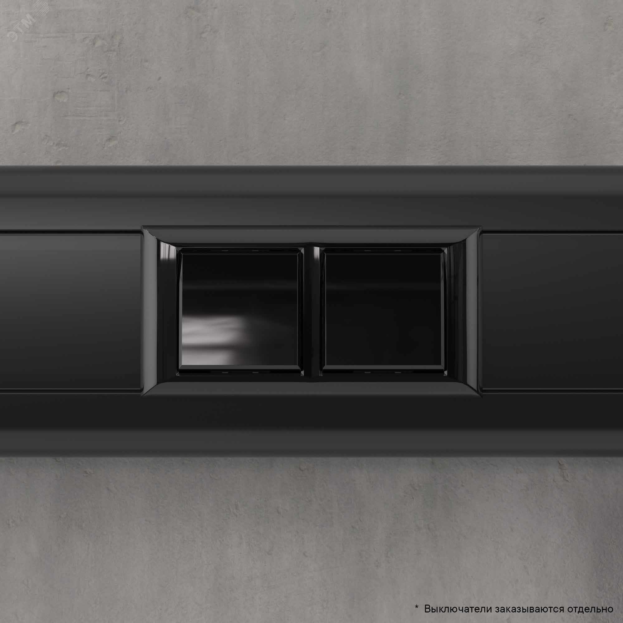 Avanti Рамка-суппорт черная для In-liner Front, 4 модульная 4402914 DKC - превью 7