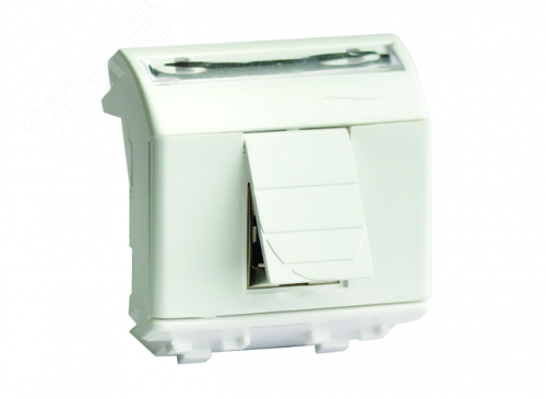 Изображение товара Розетка USB 2.0 со шторкой Brava белая 2 модуля (шт)