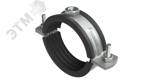Изображение товара Хомут для высоких нагрузок с изоляцией М16 для труб d 10'' 274 мм