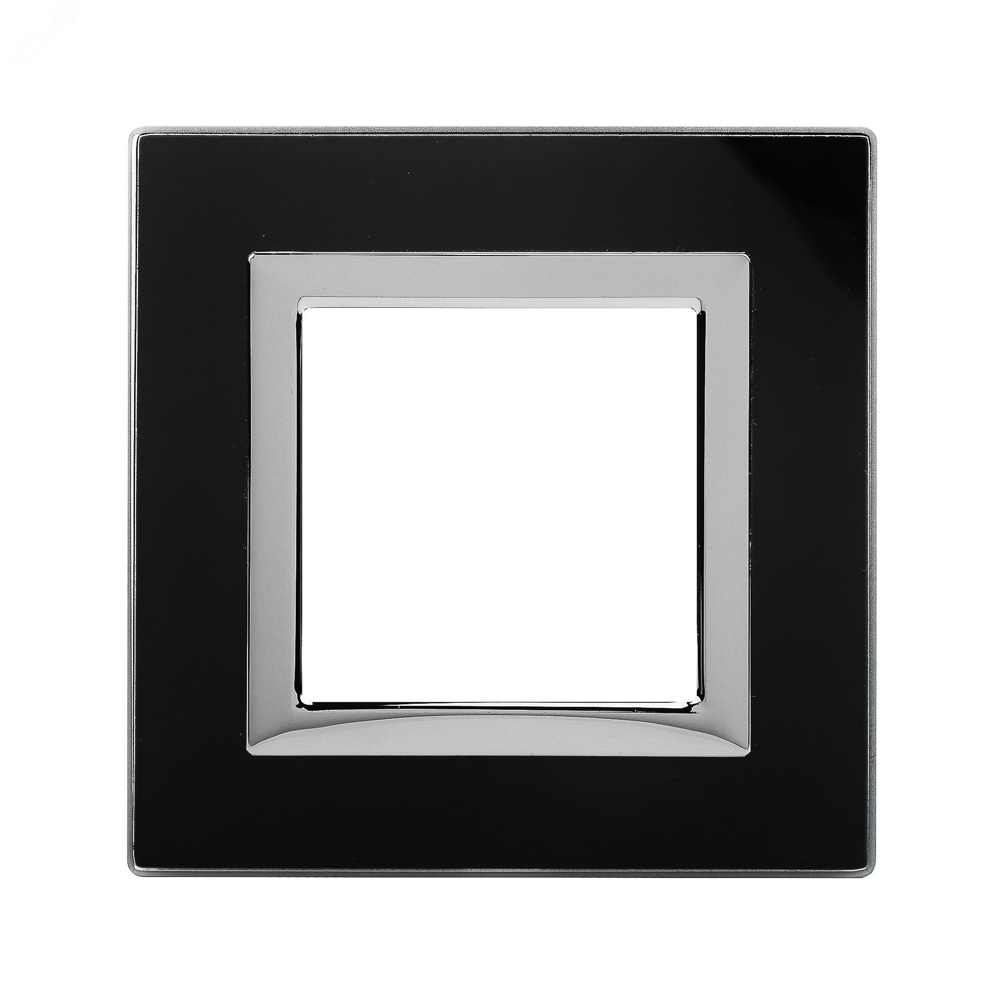 Рамка из натурального стекла, ''Avanti'', черная, 2 модуля 4402822 DKC - превью 2