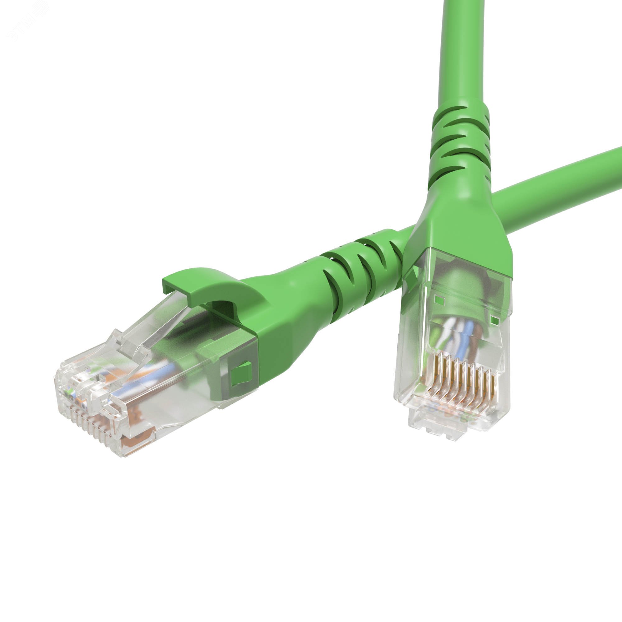 Изображение товара Патч-корд неэкранированный CAT6 U/UTP 4х2 LSZH зелёный 1м (шт)