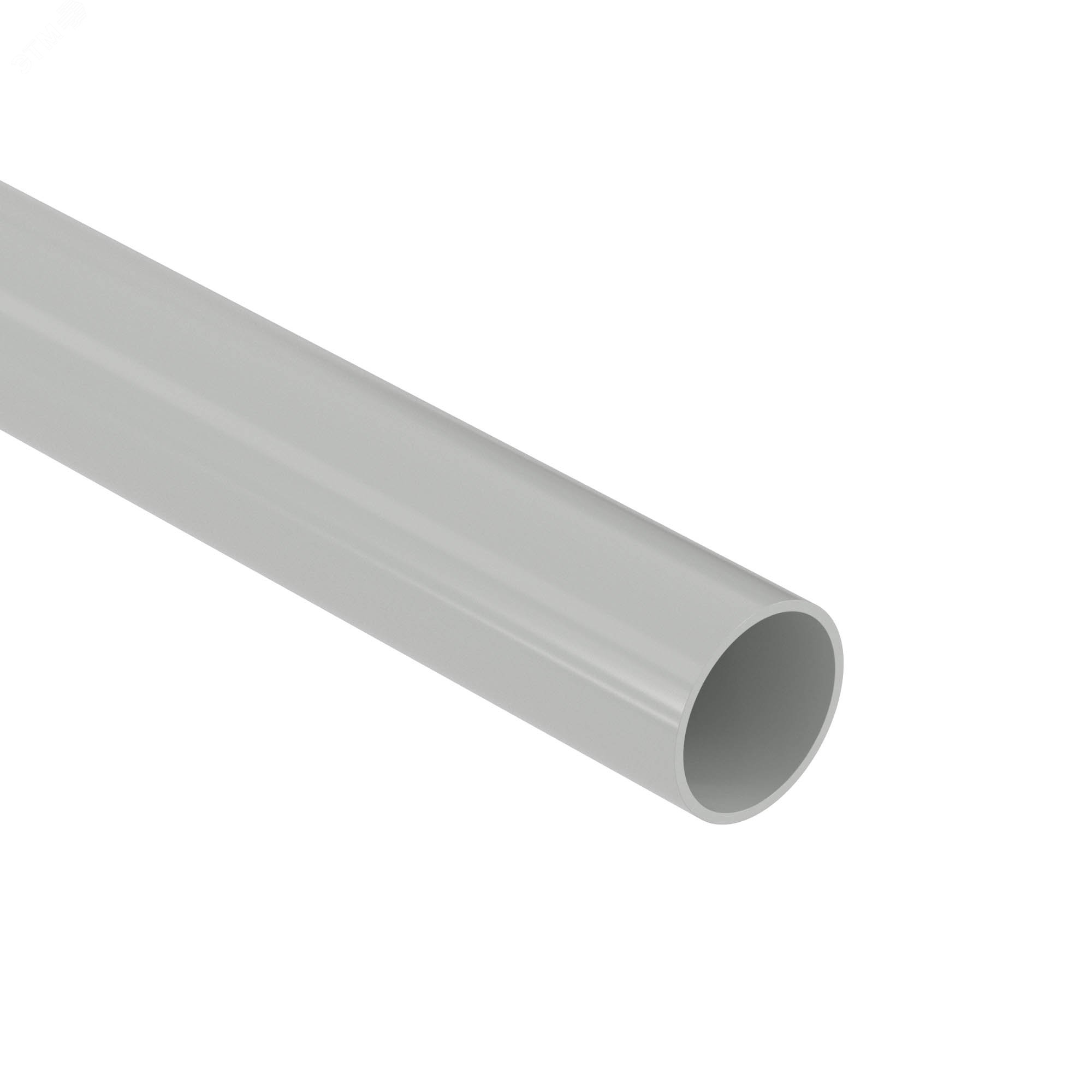 Труба ПВХ жесткая атмосферостойкая д.50мм легкая(1уп=4.5м) серый 645950UF DKC - превью 2