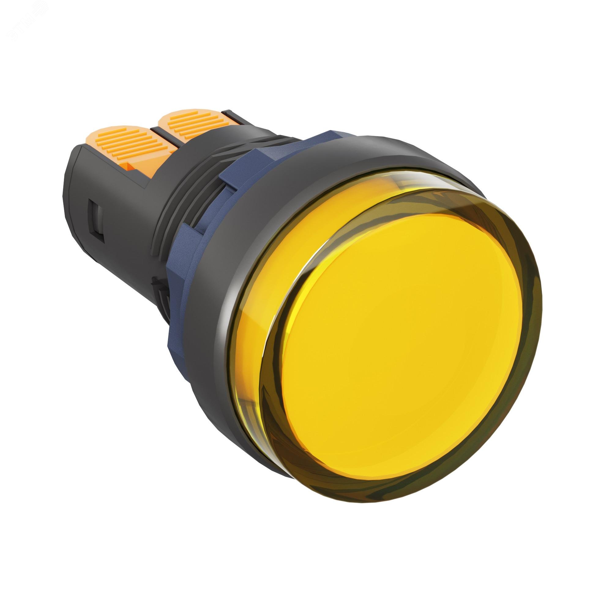 Изображение товара Сигнальный индикатор со встроенным диодом 220В желтый DKC Mitra