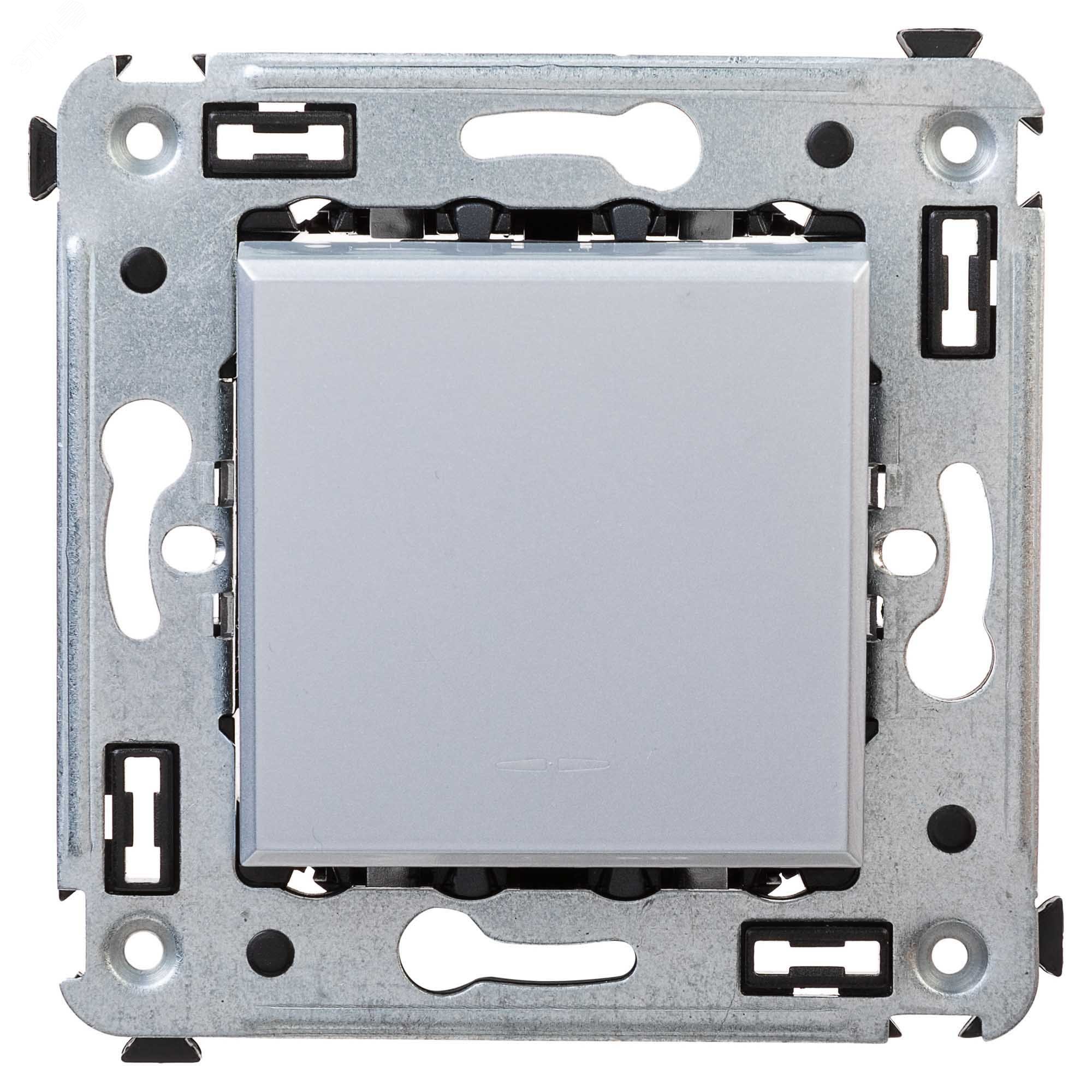 Изображение товара Переключатель одноклавишный серии Avanti в стиле модерн закаленная сталь