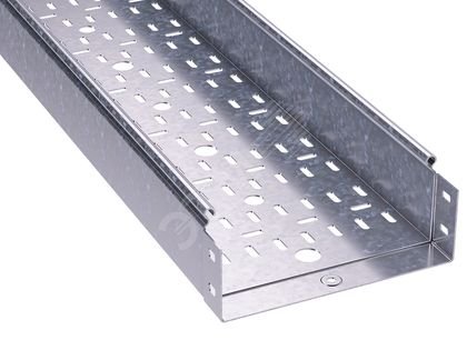 Лоток перфорированный 150х80 L=3000мм толщина 1.2мм цинк-ламельный