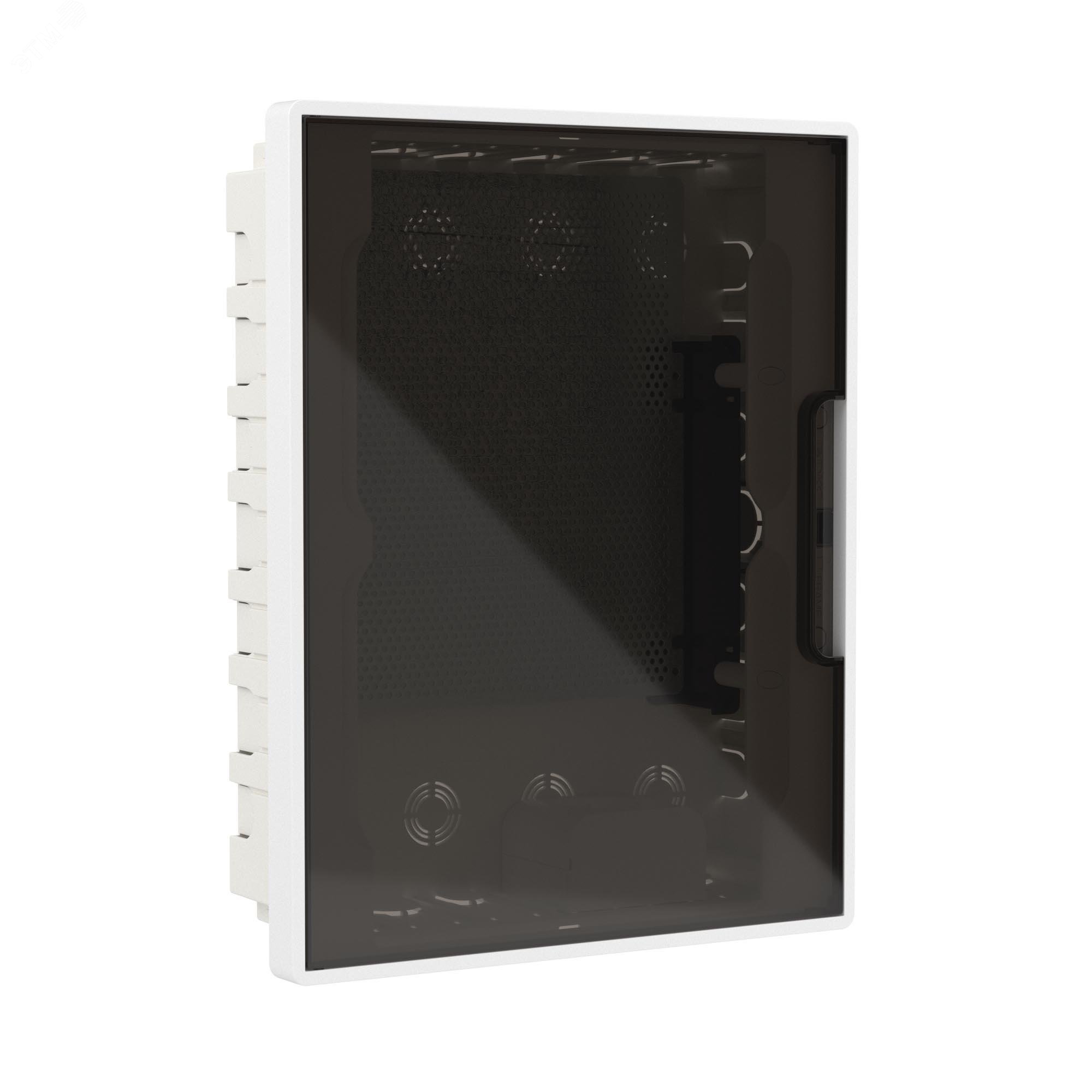 Изображение товара Щиток встраиваемый слаботочный FRAME 24 мод белый с монтажной платой и розеткой