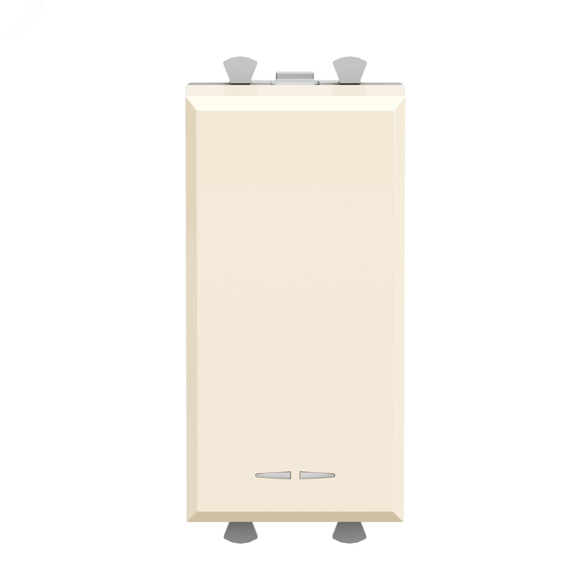 Изображение товара Выключатель двухполюсный одноклавишный Avanti, Ванильная дымка