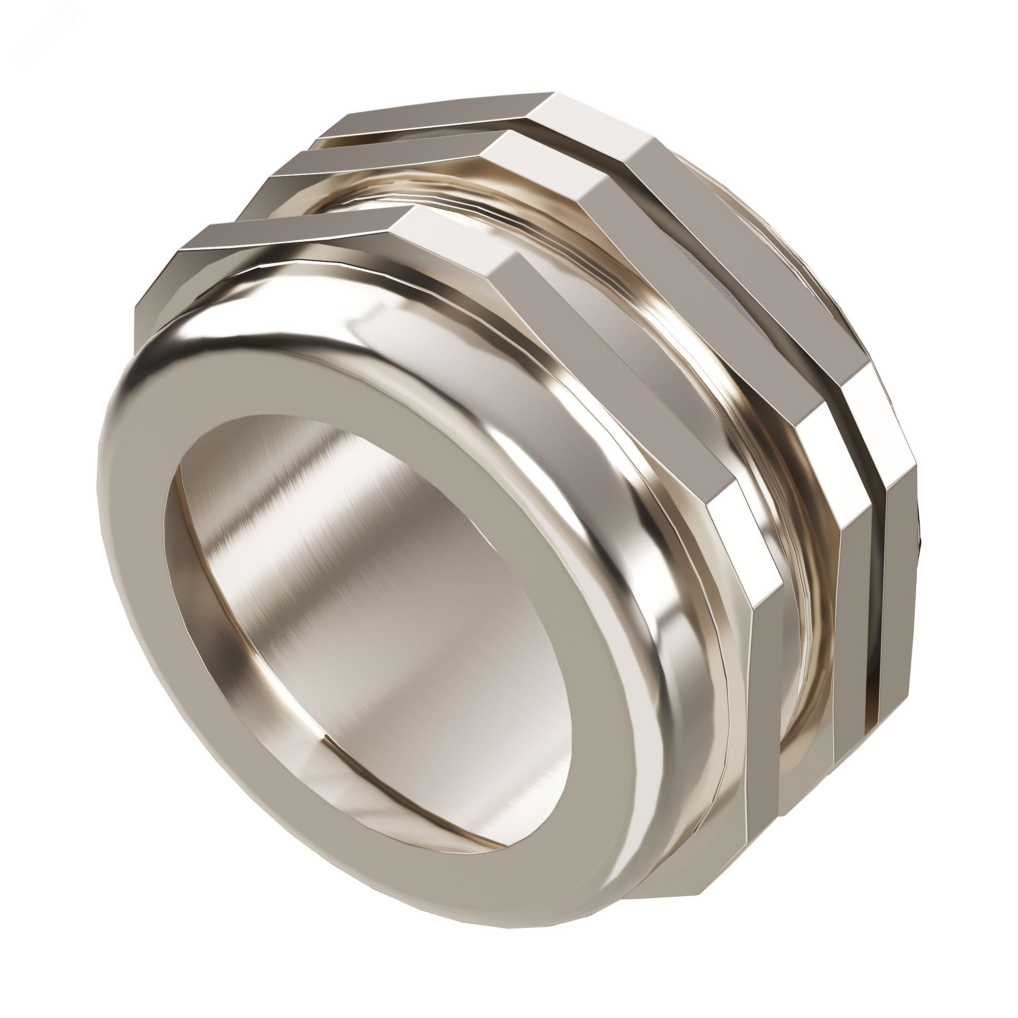 Изображение товара Кабельный ввод М80 латунный никелированный для диаметров 55-60 мм