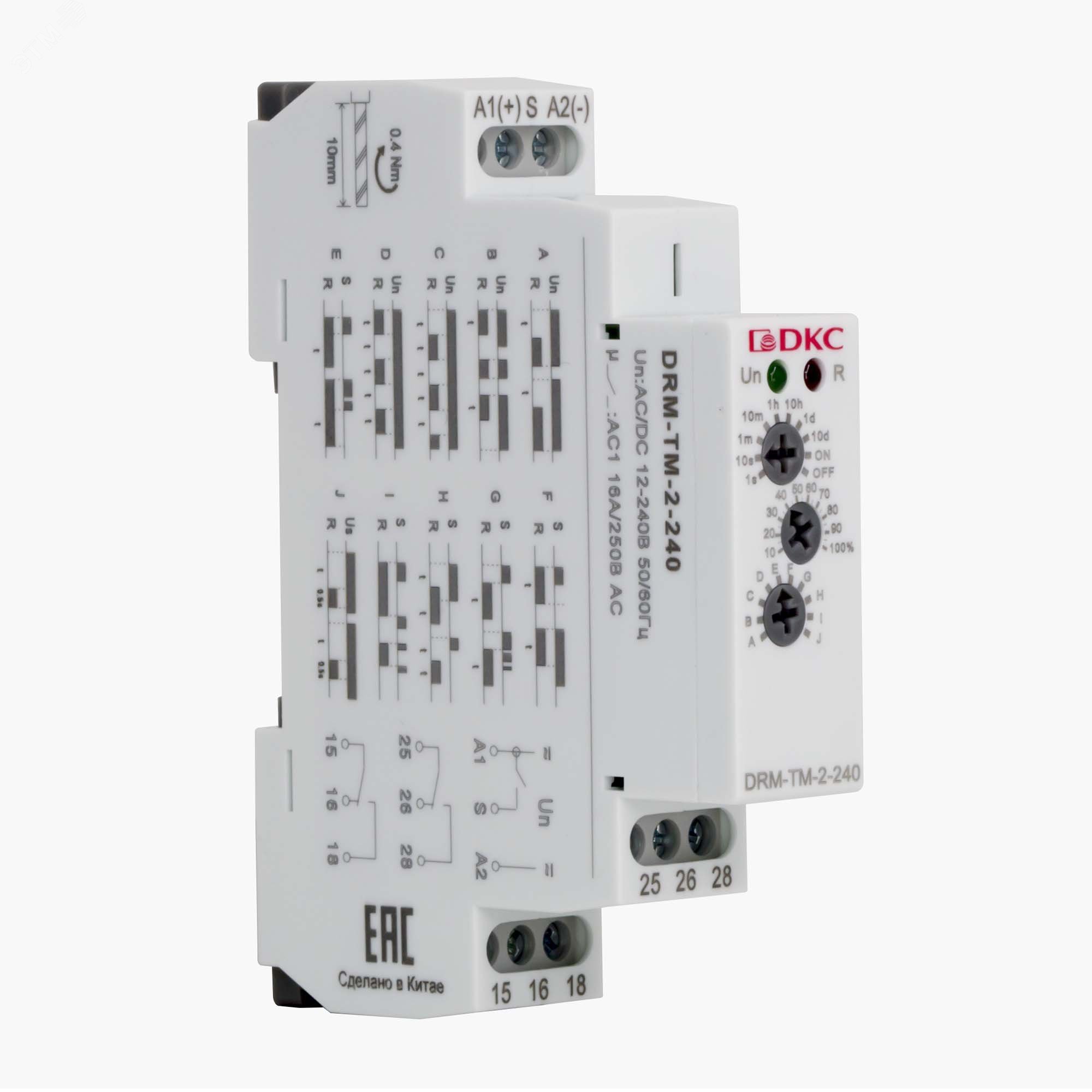 Изображение товара Многофункциональное реле времени DKC DRM-TM-2-240 для автоматизации