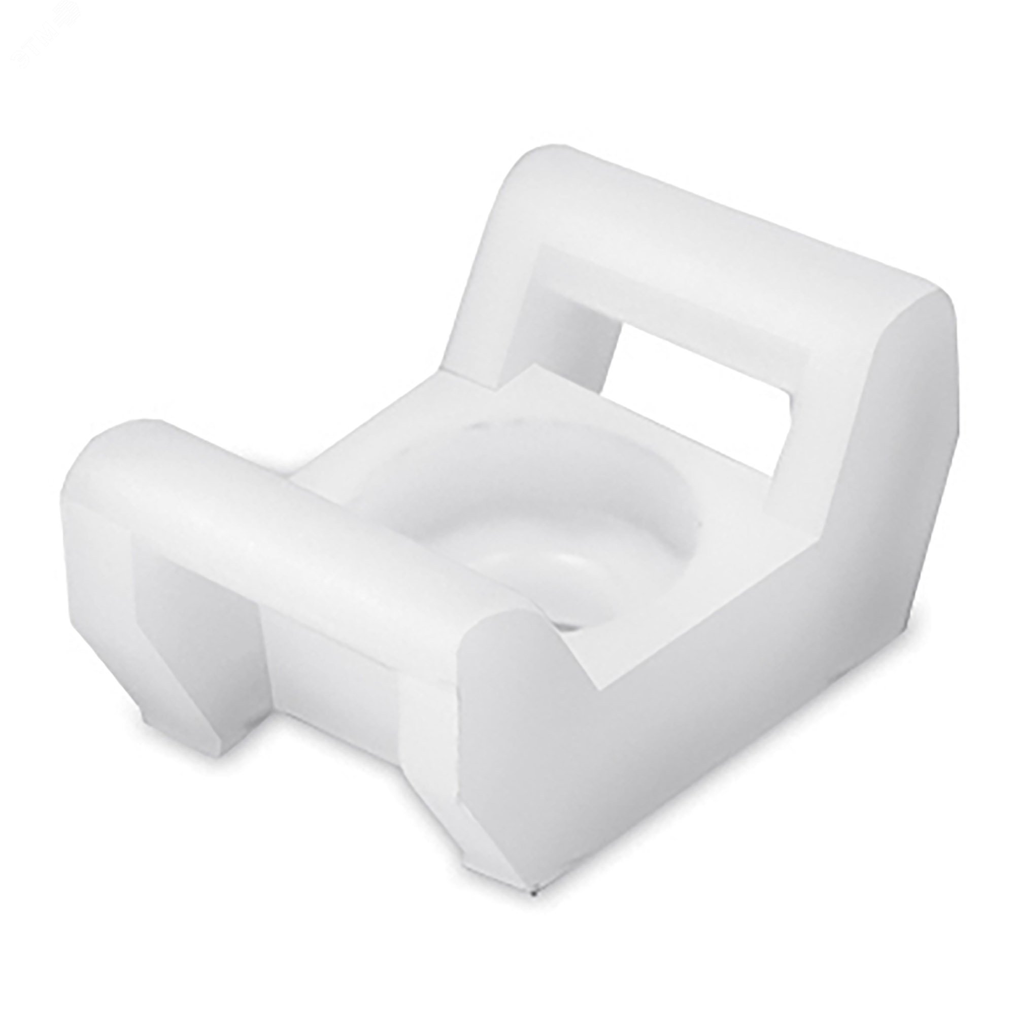 Изображение товара Основание 18х13, белое под винт М3 для хомутов шириной до 3,6мм (шт)