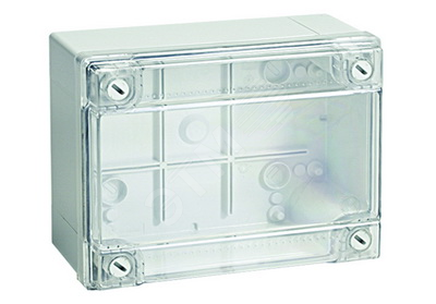 Коробка распределительная  IP56 380х300х120мм с гладкими стенками прозрачная 54420i DKC - превью 2