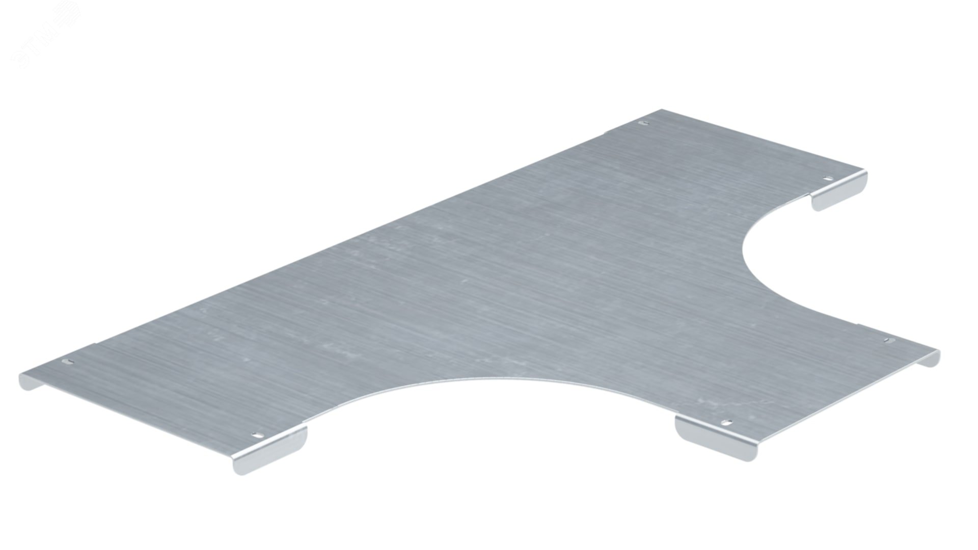 Изображение товара Крышка на Т-образный ответвитель 200, 2,0 мм, горячий цинк, в комплекте с крепежными элементами необходимыми для монтажа (упак)