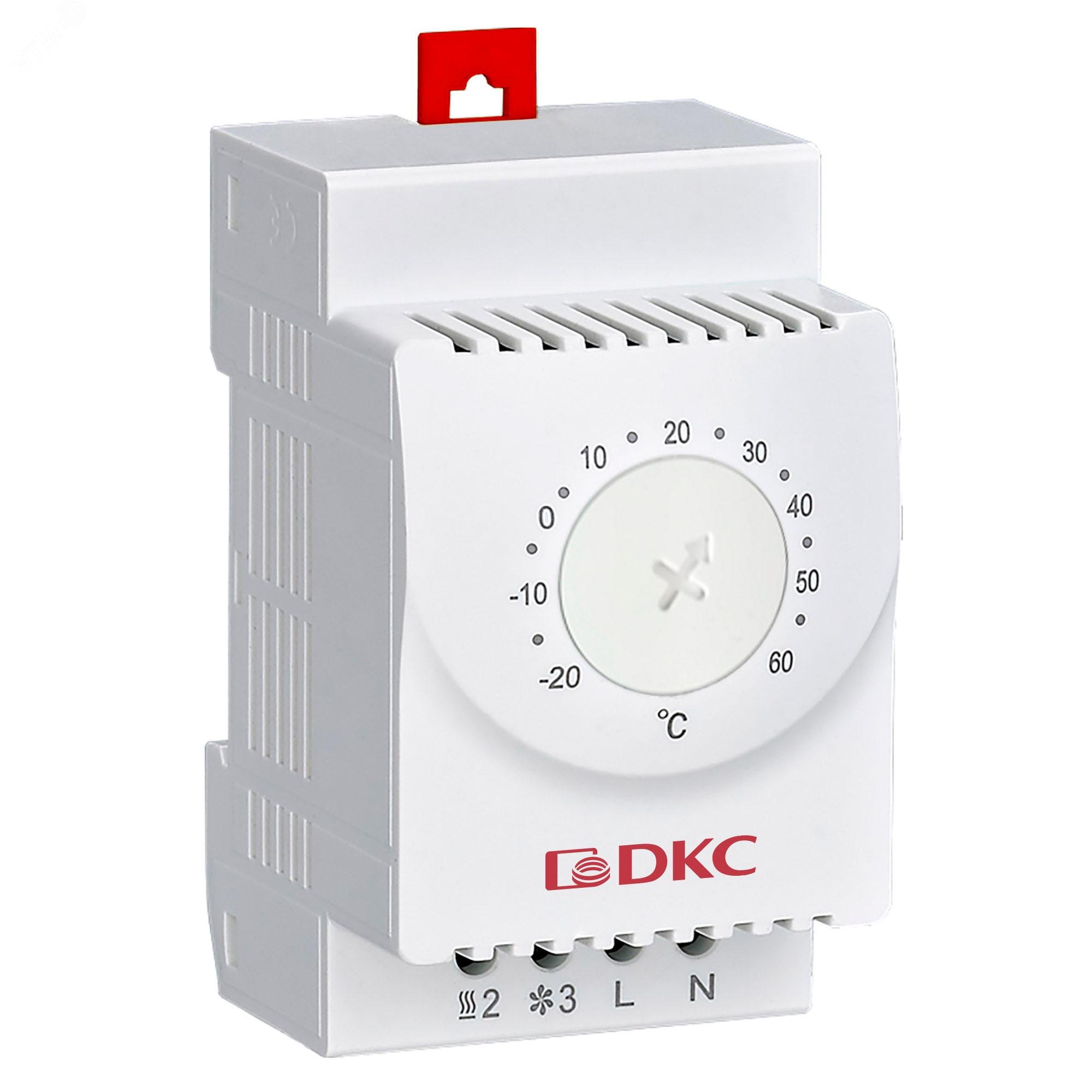 Изображение товара Электронный термостат с регулируемым диапазоном -20+60°C, DIN-рейка