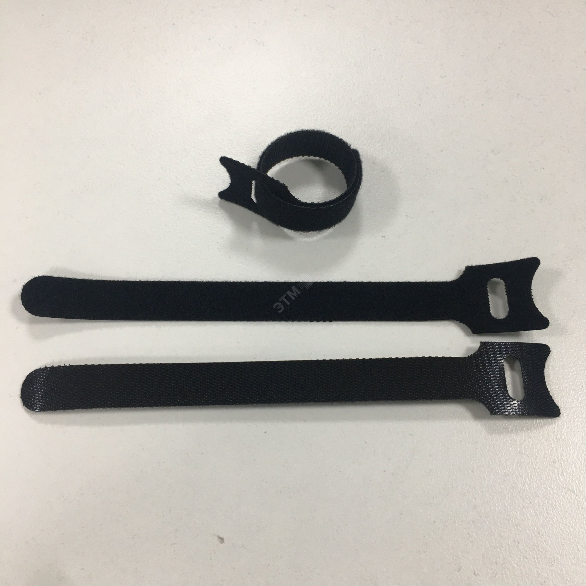 Изображение товара Мягкий многоразовый хомут на тканевой основе 200x12,5-ЧЕРНЫЙ (шт)