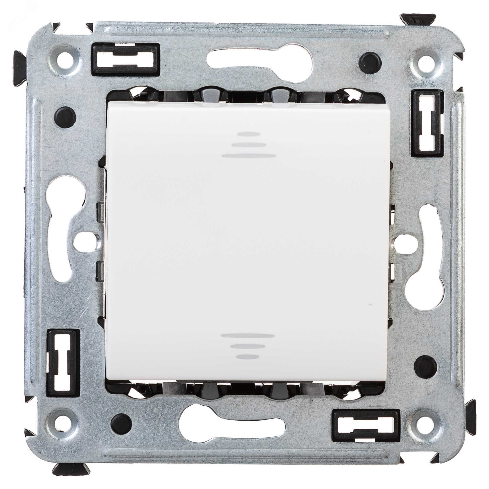 Изображение товара Переключатель одноклавишный в стену Avanti Белое облако 230 В