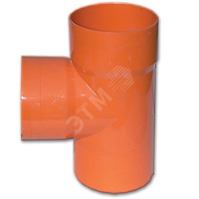 Тройник для двустенных труб 90 градусов D=75мм