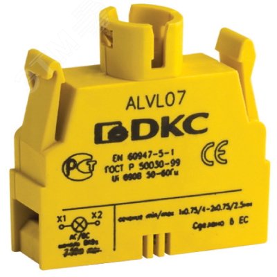 Блок контактный с клеммными зажимами под винт под лампу BA9s ALVL07 DKC