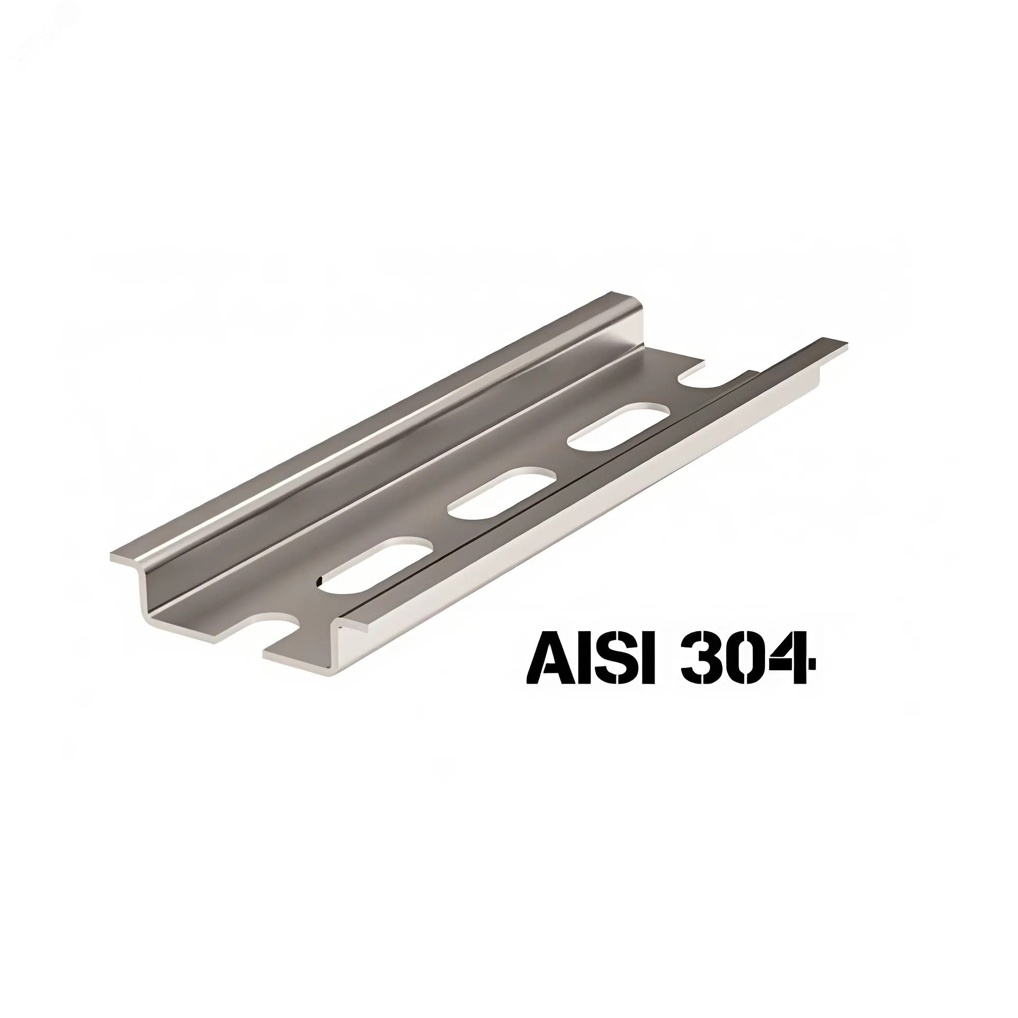 Изображение товара Дин-рейка из нержавеющей стали, перфорированная OMEGA 3F, 35х7,5мм. (м)