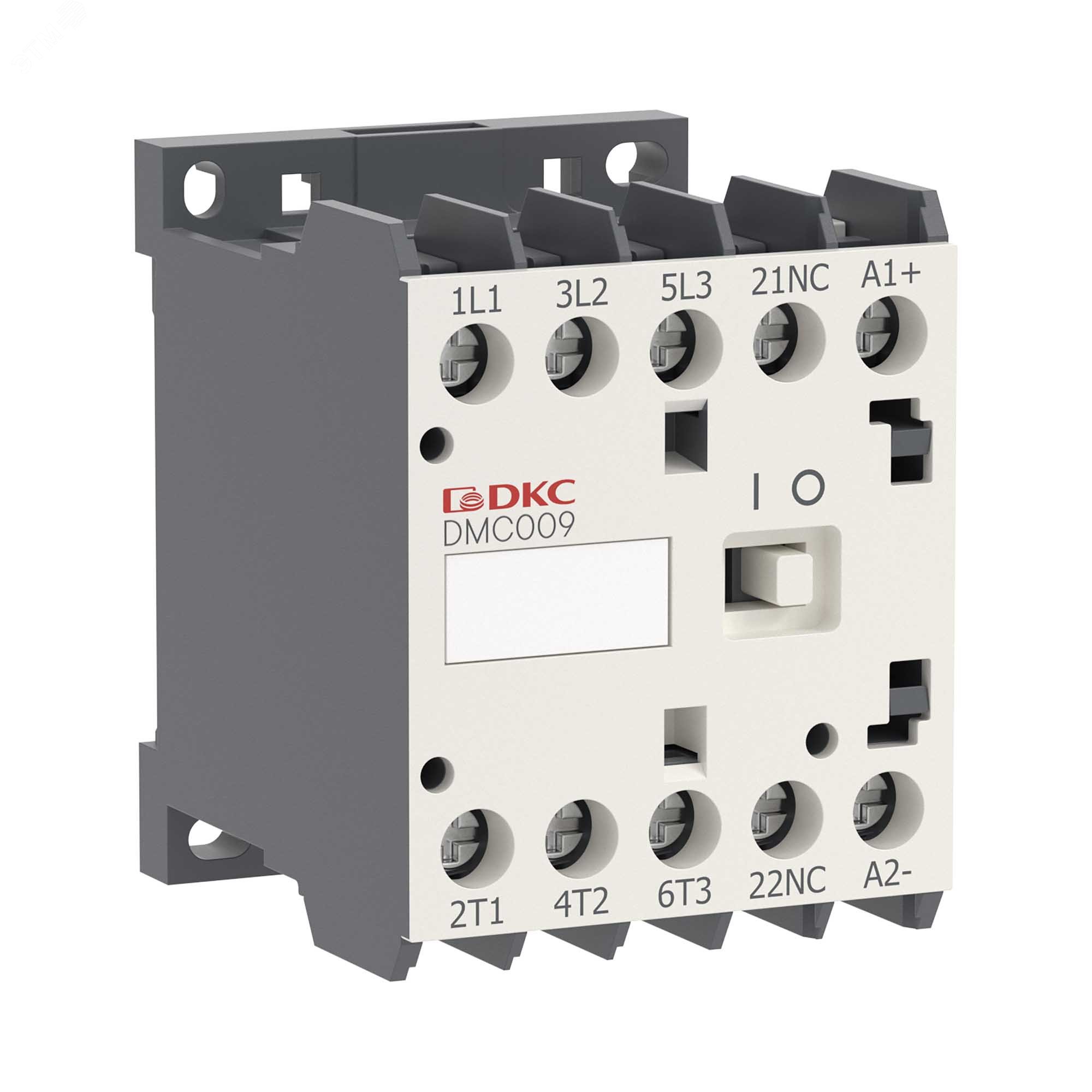 Изображение товара Миниконтактор YON DMC009 9А 4кВт AC3 3P кат. 24В DC монтаж DIN-рейка