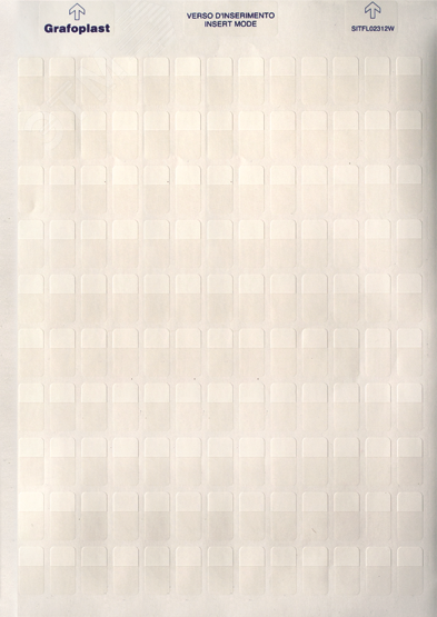 Табличка самоламинирующаяся 44х20мм белая полиэстер QUADRO (480шт) SITFL04420W DKC