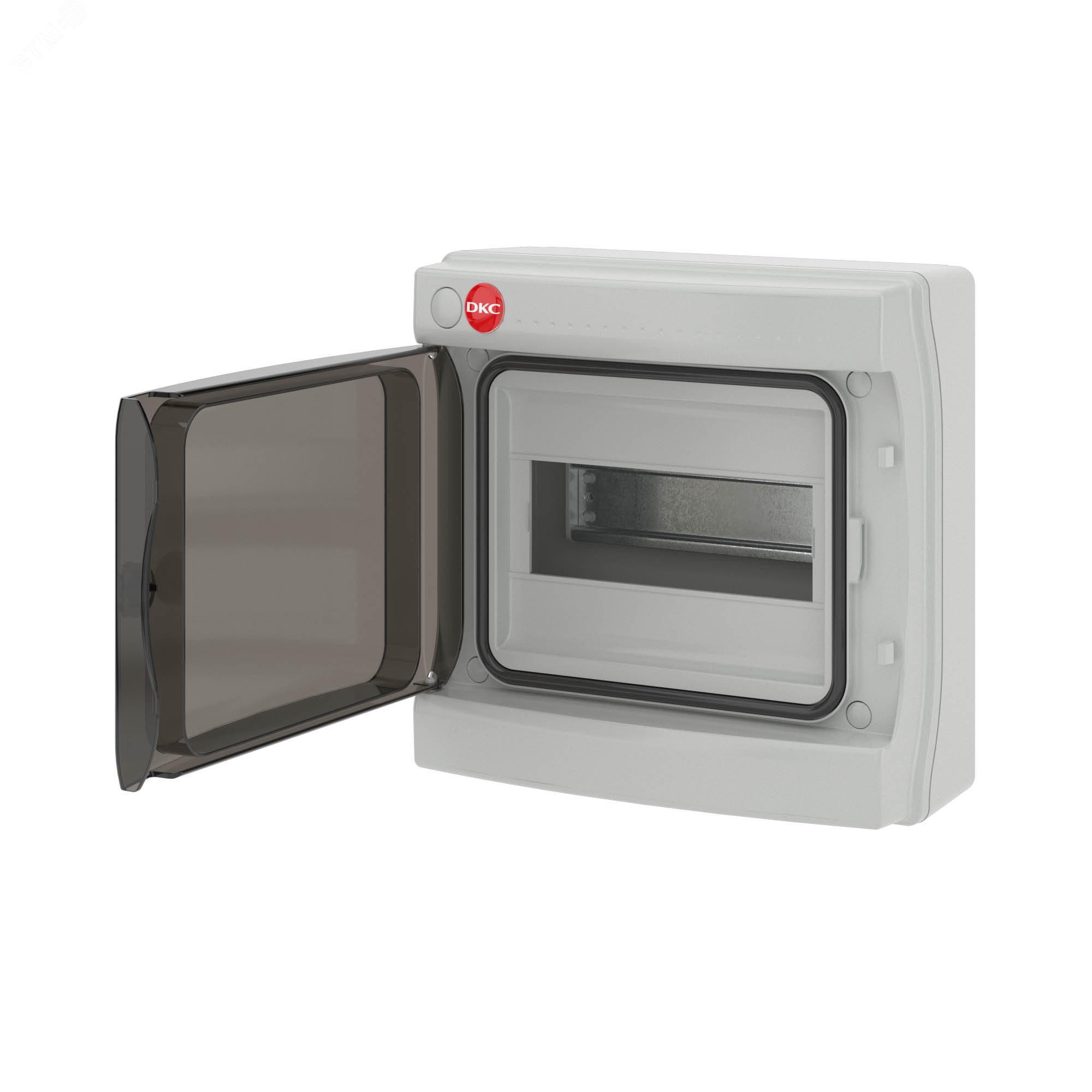 Щит распределительный навесной ЩРн-П-8 IP65 пластиковый прозрачная дверь серый 85608 DKC - превью 4