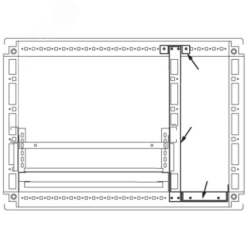 Изображение товара Комплект для создания кабельного отсека DAE/CQE 2000х400 DKC