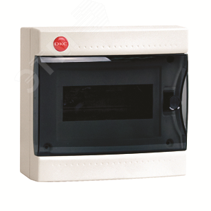 Щит распределительный навесной ЩРн-П-8з IP41 пластиковый прозрачная дверь с клеммным блоком 84908 DKC - превью 2