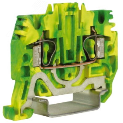 HTE.2 зажим для заземления 2.5 кв.мм желто-зеленый ZHT500-RET DKC