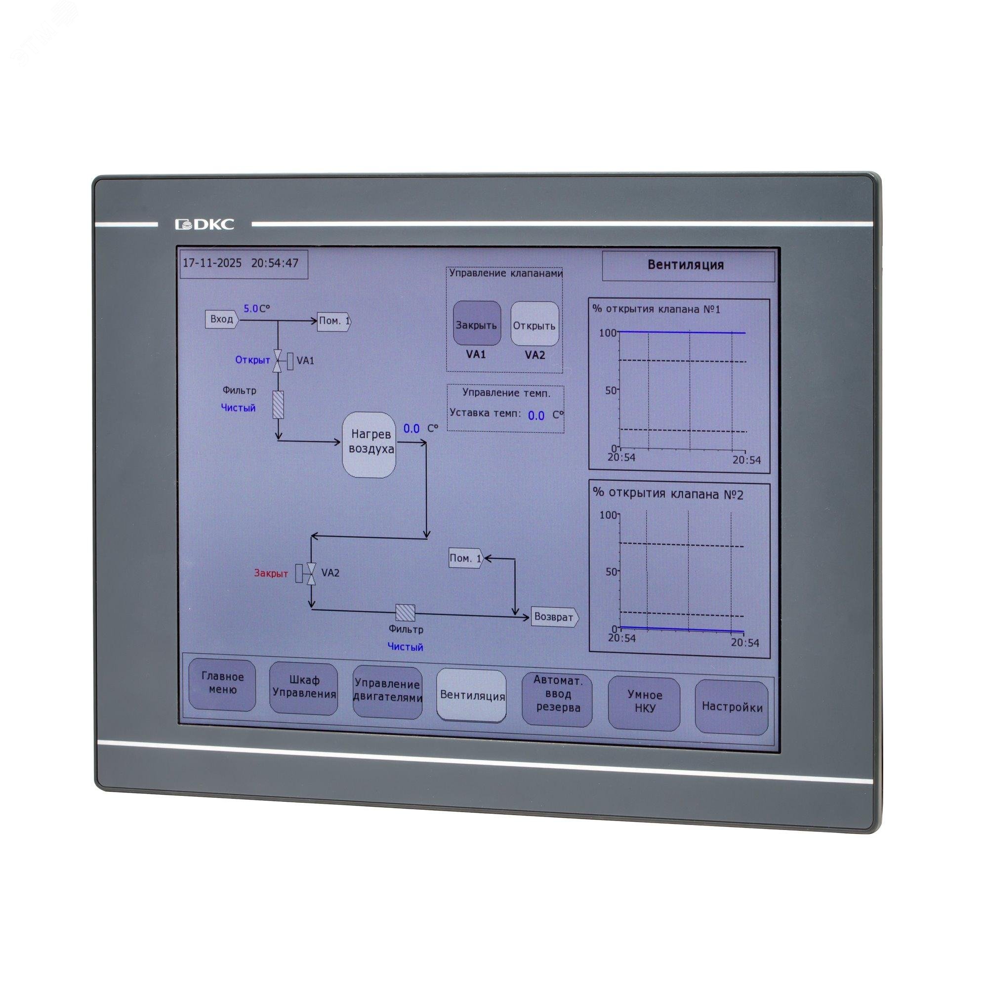 Изображение товара Промышленная операторская панель 15 TFT IP65 RS232 Ethernet DKC Mitra