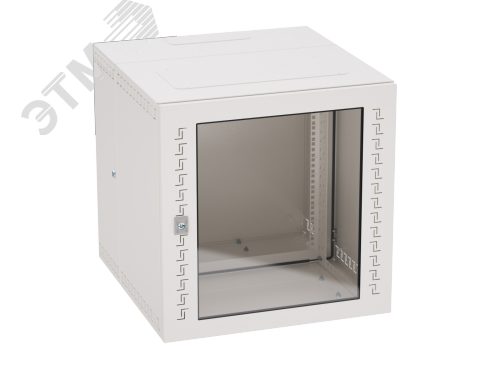 Изображение товара Шкаф телекоммуникационный навесной 16U с дверью из стекла RAL7035