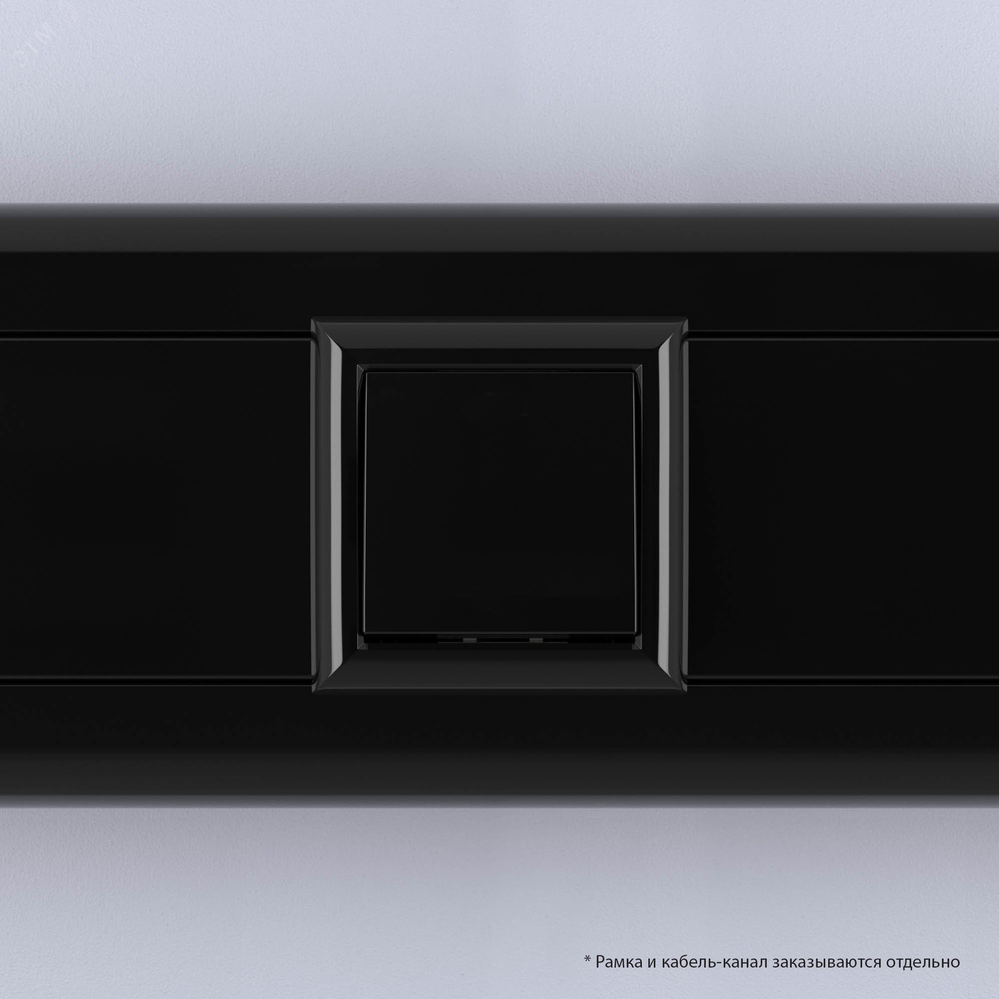 Avanti Выключатель ''Черный квадрат'', 16A, 2 модульный 4402102 DKC - превью 7
