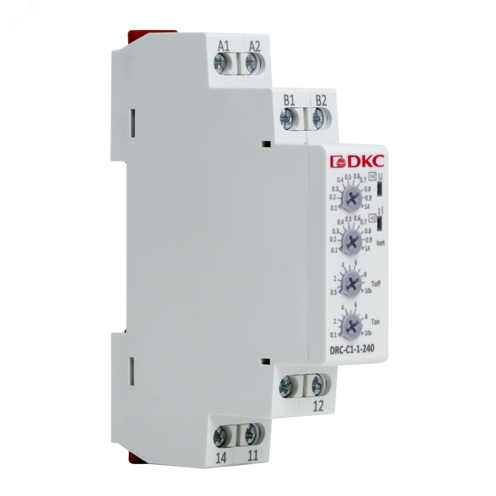 Изображение товара Реле контроля тока, 0.1-1А, конфигурация контакта 1CO, 24-240 AC/DC (шт)