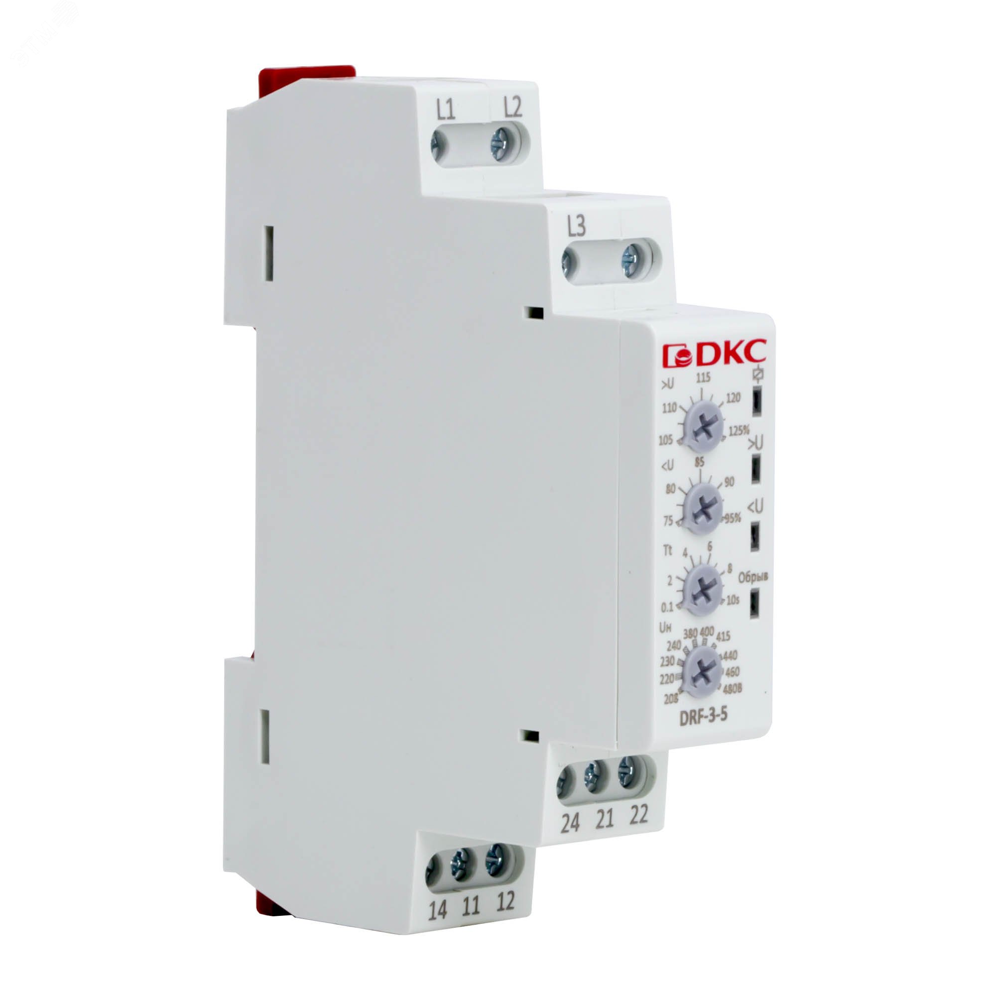 Изображение товара Реле контроля фаз DKC DRF-3-5 для защиты электросетей 480В 8А