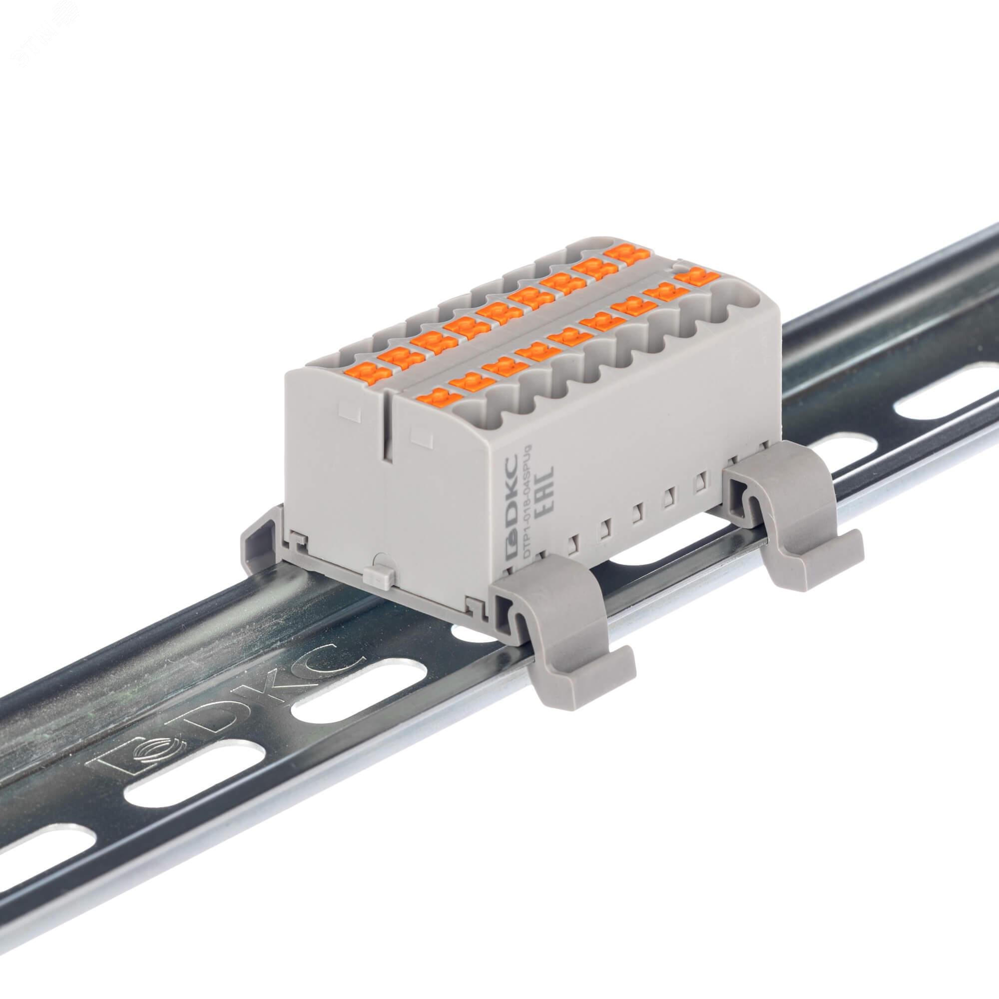 Изображение товара Клемма распределительная с горизонтальным адаптером на рейку 18 точек DKC Nuputuk