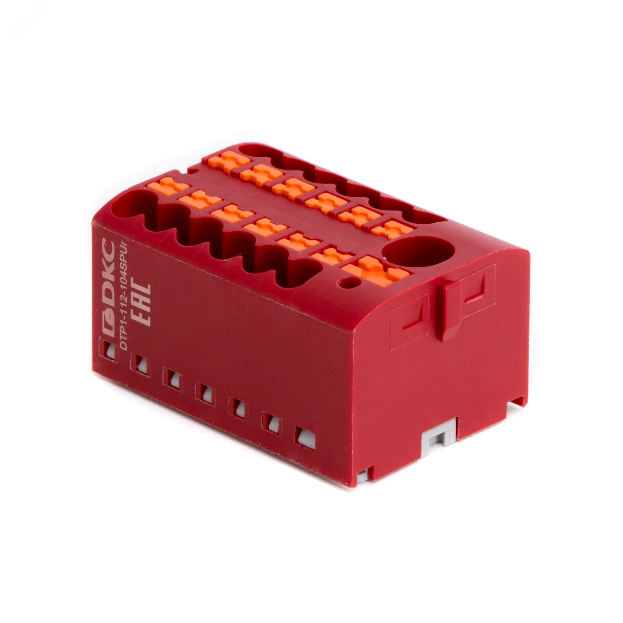 Изображение товара Блок распределительный с push-in зажимом 1 ввод 6 кв.мм 12 точек подключения DKC