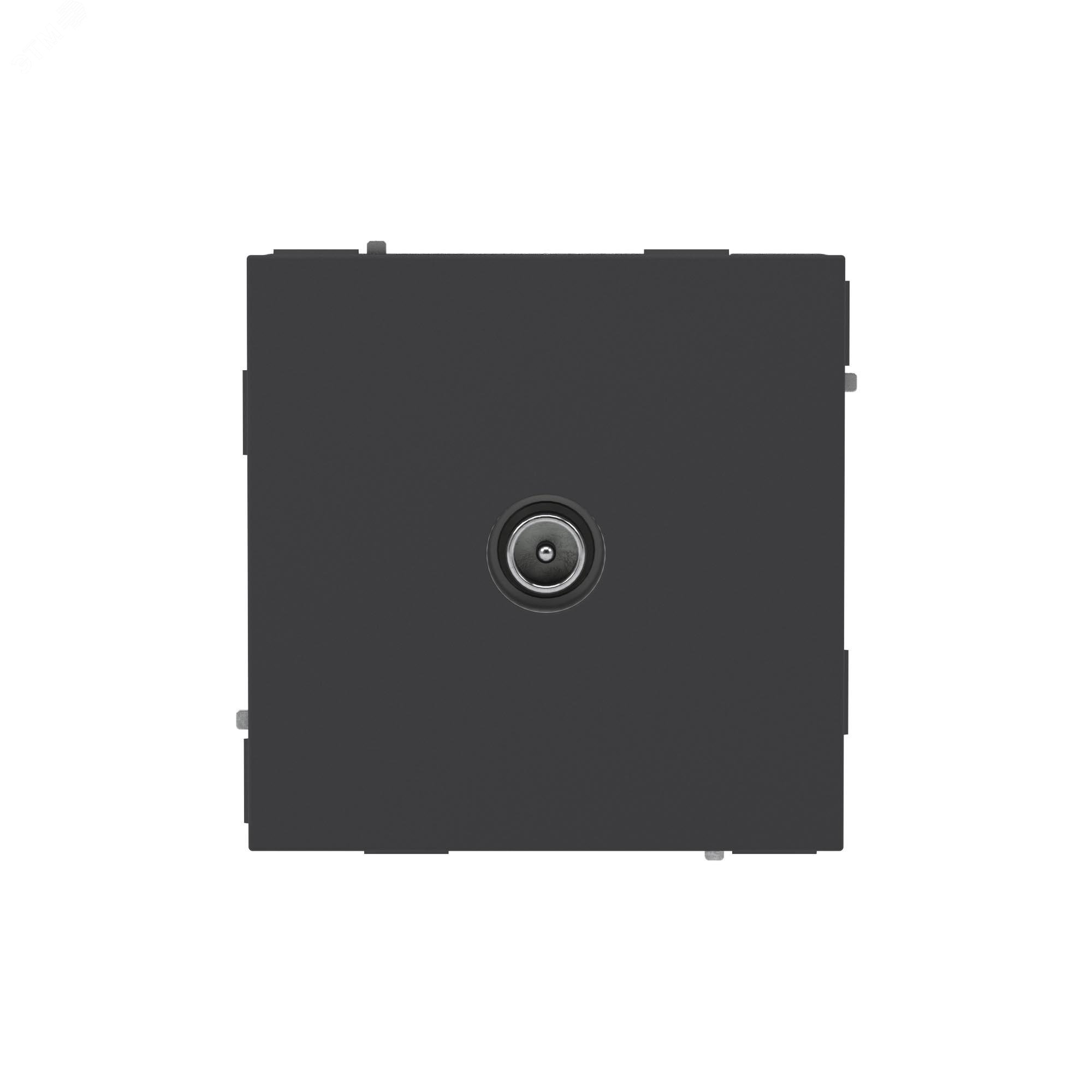 Изображение товара Розетка TV оконечная, KANT, черный уголь (шт)