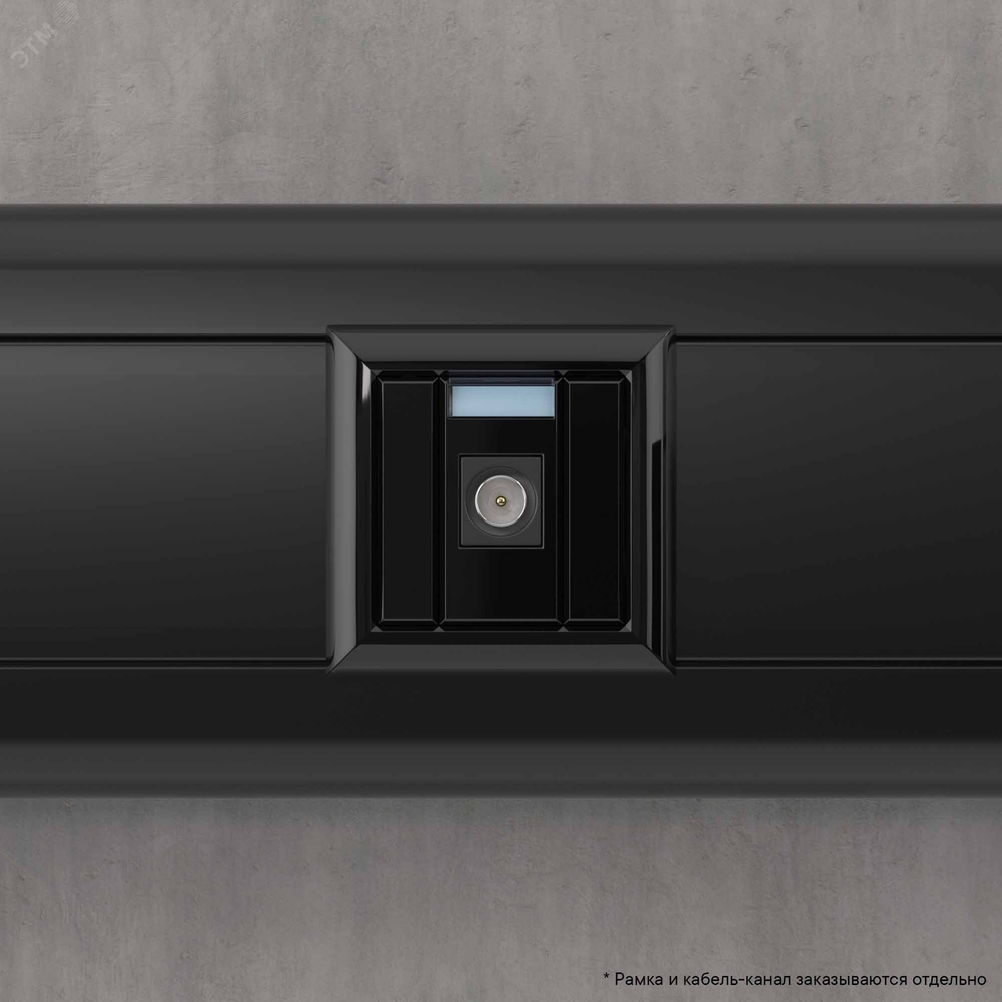 Avanti ТВ розетка оконечная ''Черный квадрат'', 16A, 1 модульная 4402501 DKC - превью 7