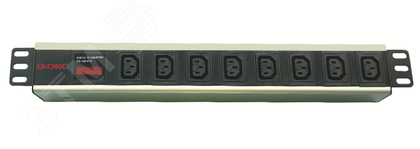 Блок розеток для 19 шкафов, 8 розеток IEC60320 С13, амперметр R519iec8amc14 DKC - превью 2