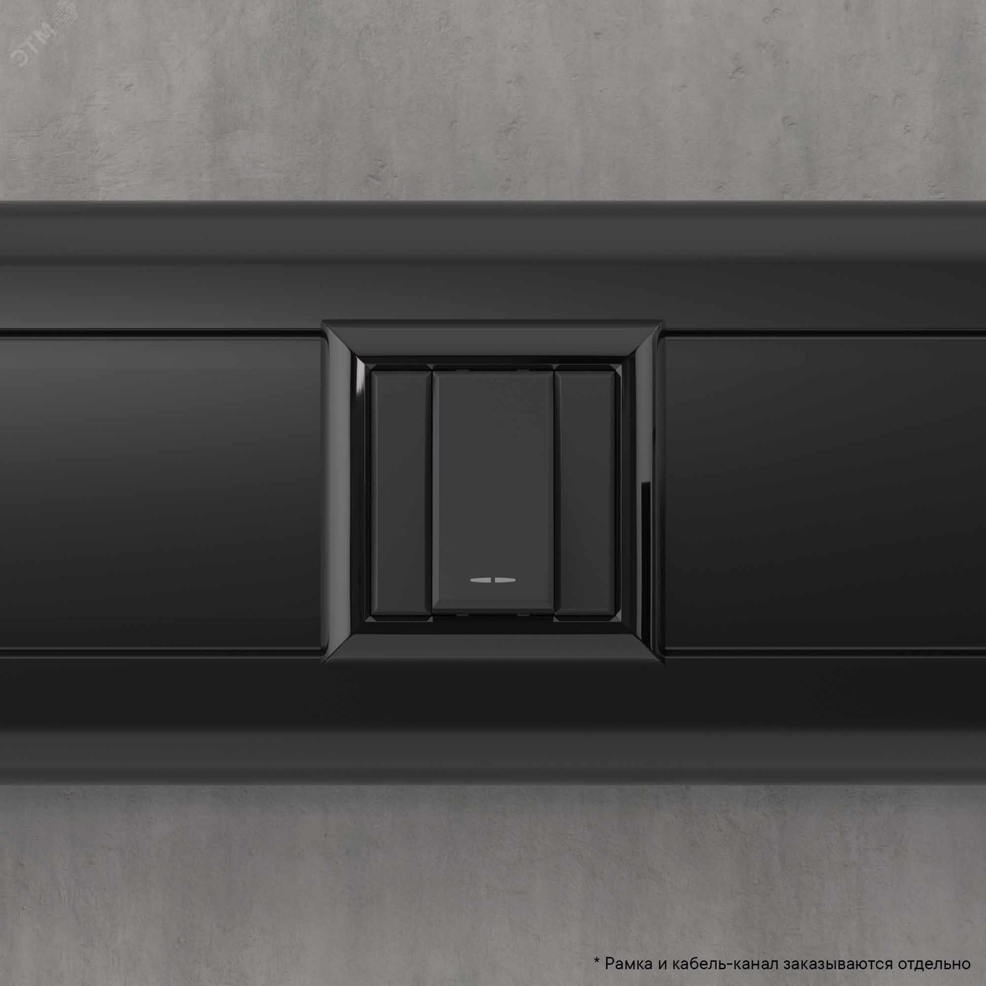 Avanti Выключатель модульный, , Черный матовый, 1 модуль 4412101 DKC - превью 6