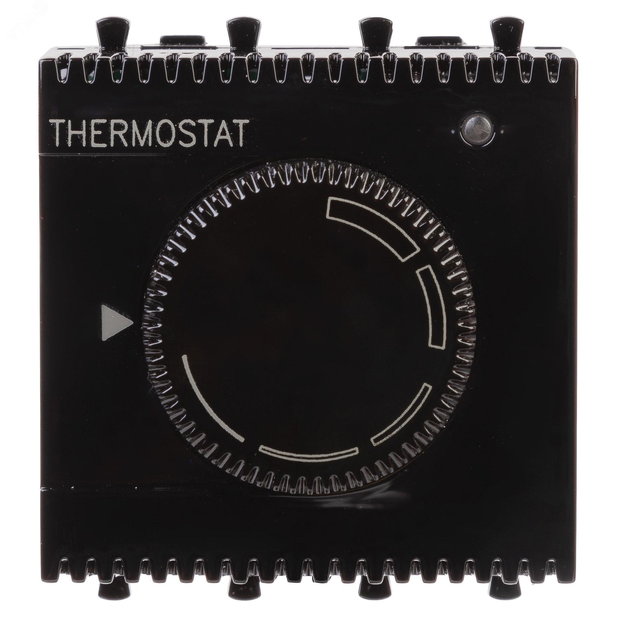 Avanti Термостат ''Черный квадрат'' для теплых полов, 2 модульный 4402162 DKC - превью 2