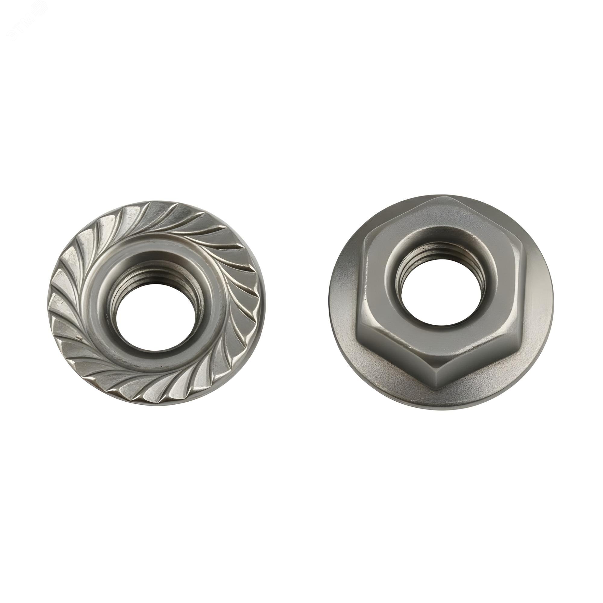 Изображение товара Гайка DIN 6923 М8 насечка препятствующая откручиванию (1 уп.-100 шт.) (шт)