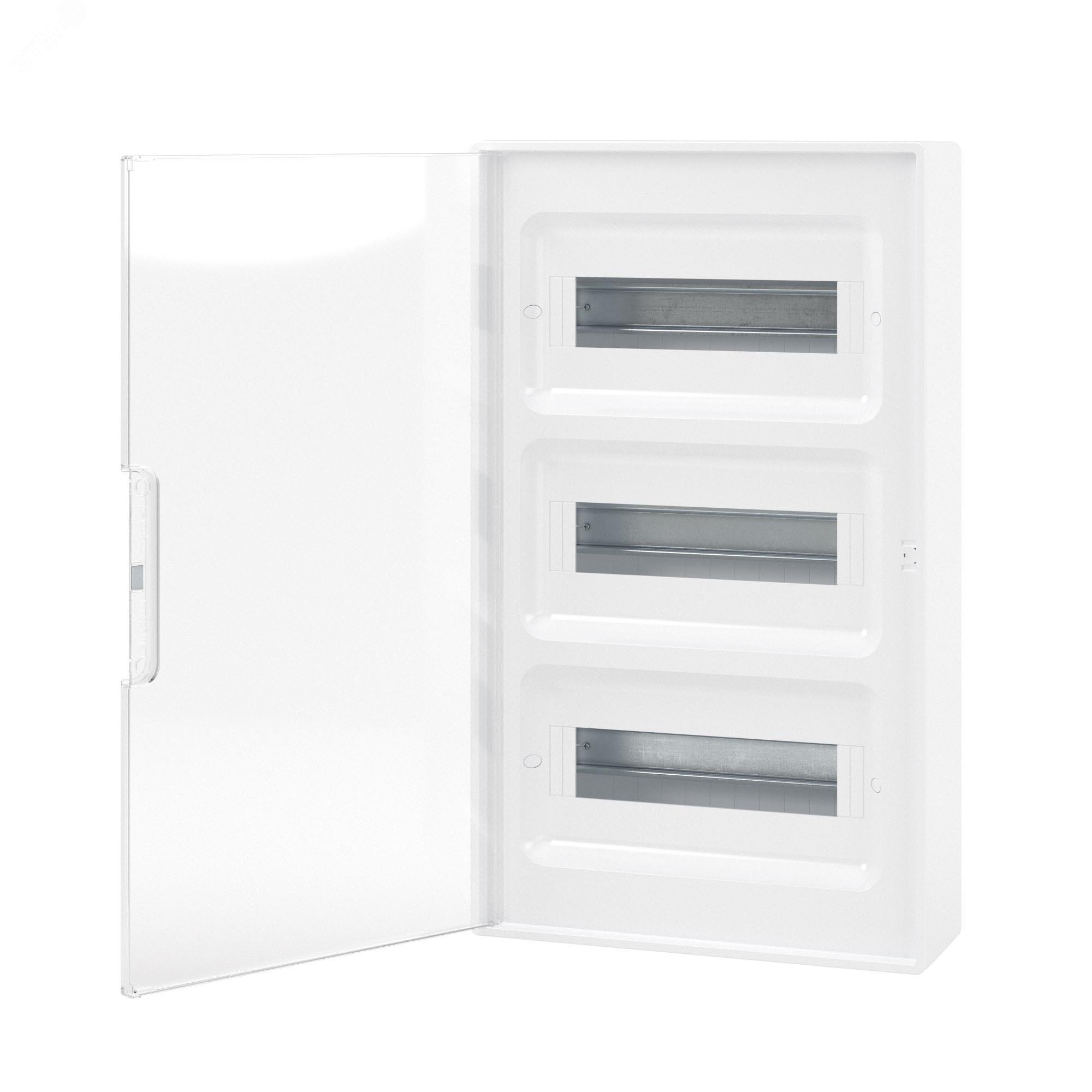 Изображение товара Щиток распределительный модульный FRAME ЩРн-П-36 белый с прозрачной дверцей