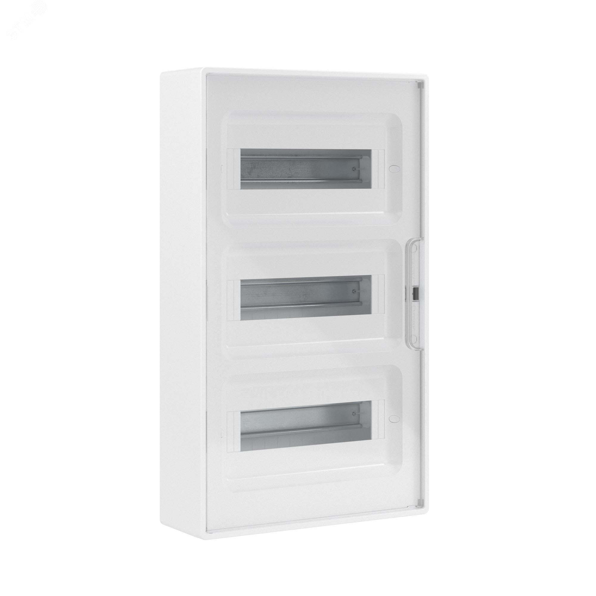 Изображение товара Щиток распределительный модульный FRAME ЩРн-П-36 белый с прозрачной дверцей