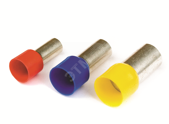 Наконечник-гильза НШвИ 10-14 с изолированным фланцем красный (100шт ...