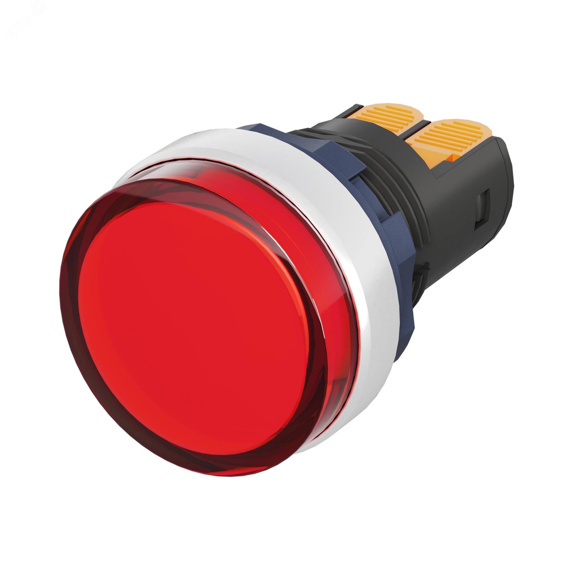 Изображение товара Индикатор сигнальный со встроенным диодом 9-24В, красный, алюминий, зажим Plug-In (шт)