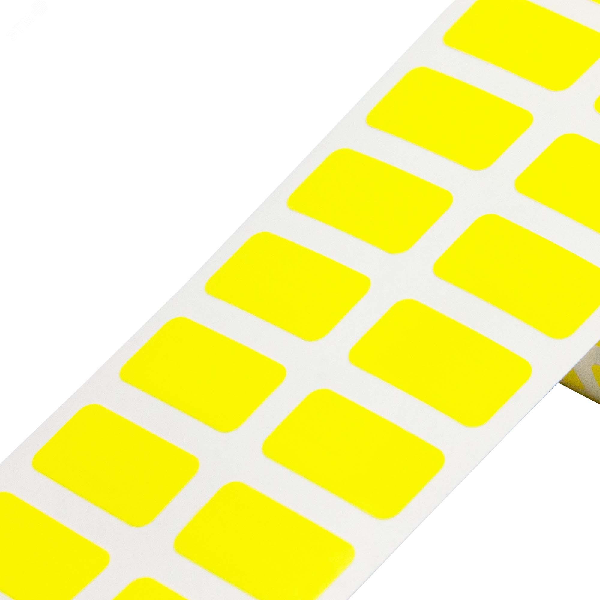 Изображение товара Этикетка в рулоне для ТТ печати, 16,5х5мм, из полиэстера, желтый глянцевый, 2шт./ряд, 5тыс.шт./упак. (шт)