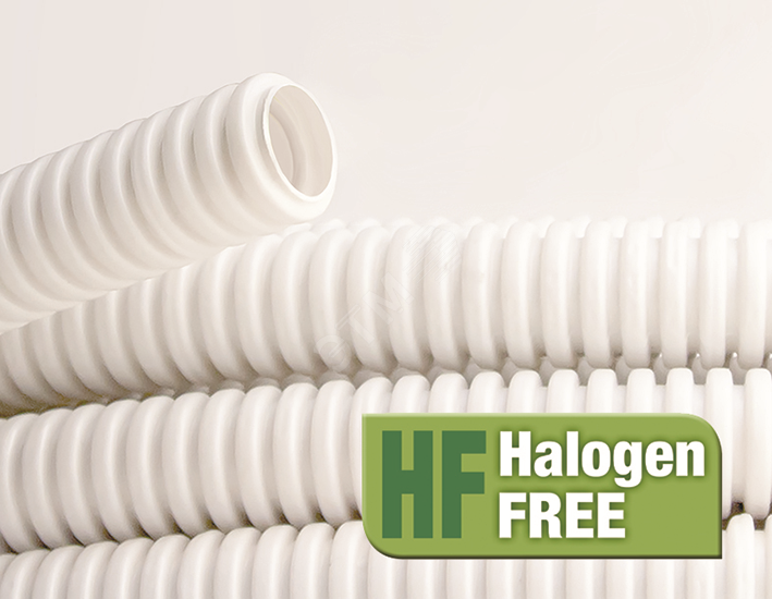 Труба ПЛЛ гибкая гофрированная не содержит галогенов 16мм ПВ-0 с ...