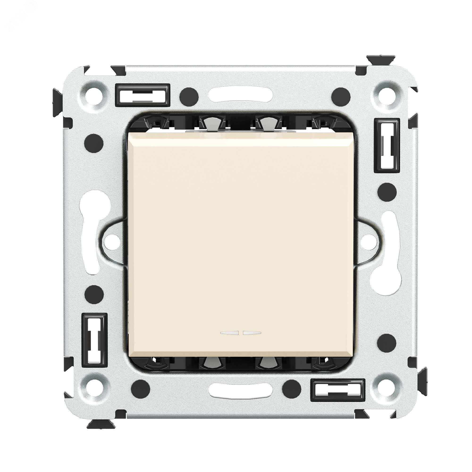 Изображение товара Выключатель одноклавишный Avanti в цвете Ванильная дымка Изображение товара Выключатель одноклавишный Avanti в цвете Ванильная дымка